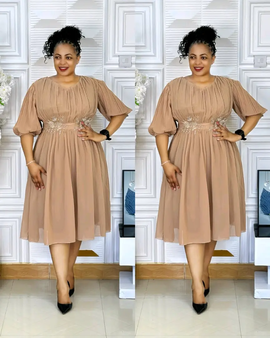 Dark Green Dress (Sizes L-3XL) thumbnail 3