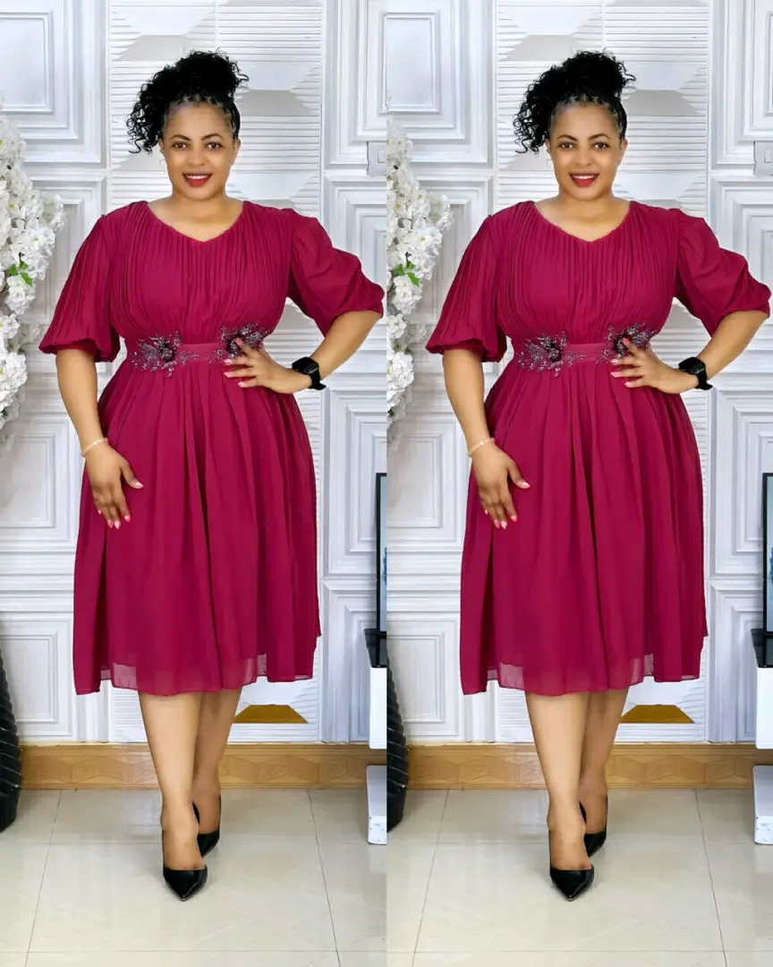 Dark Green Dress (Sizes L-3XL) thumbnail 4