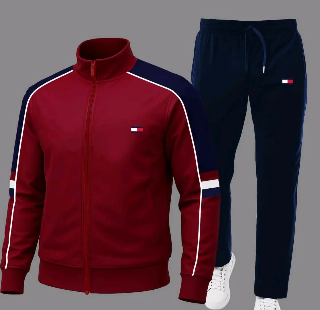 Lacoste Tracksuit Set - Beige/Green & Dark Blue thumbnail 4