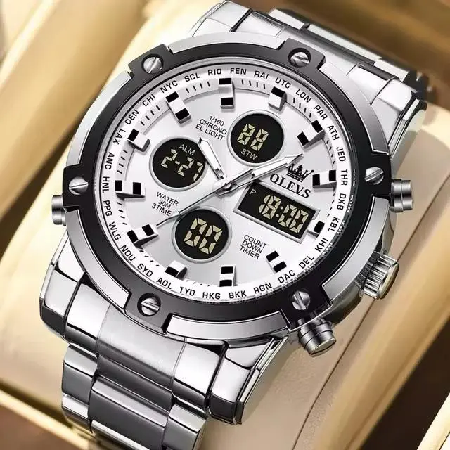 OLEVS Dual-Display Men's Watch thumbnail 4
