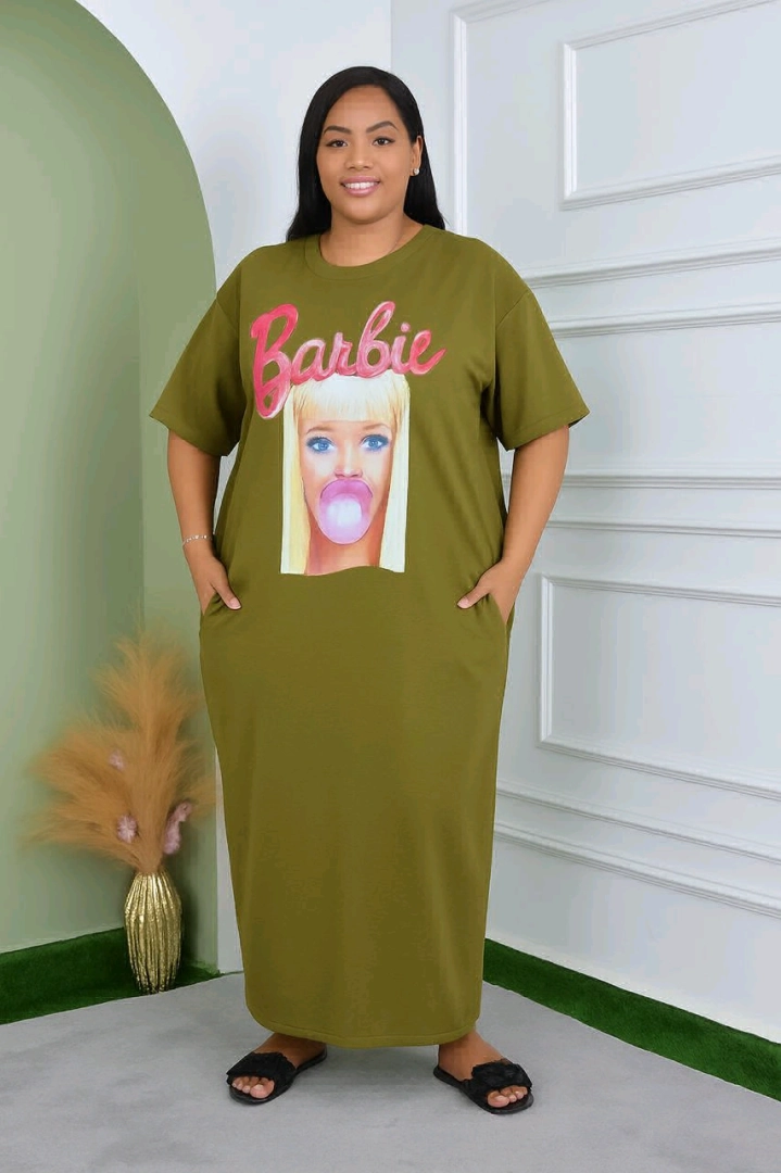 Purple Oversized Barbie T-Shirt Dress thumbnail 2