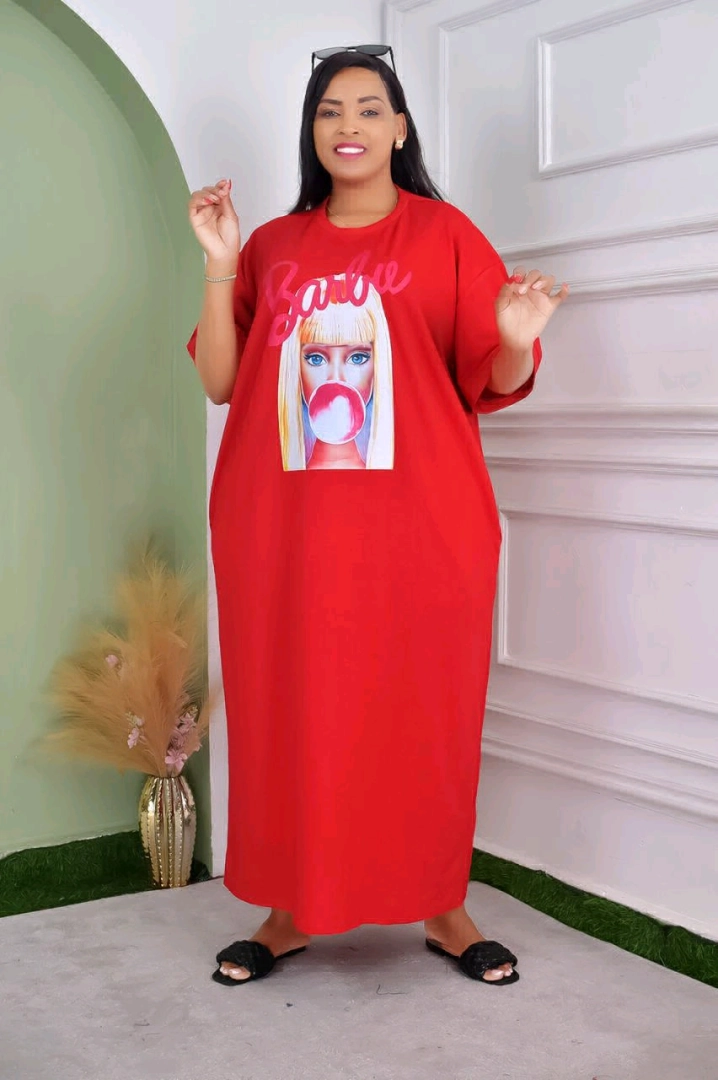 Purple Oversized Barbie T-Shirt Dress thumbnail 4