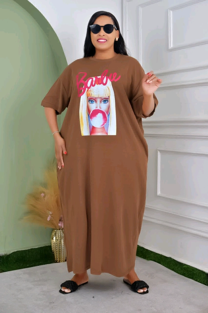 Purple Oversized Barbie T-Shirt Dress thumbnail 5