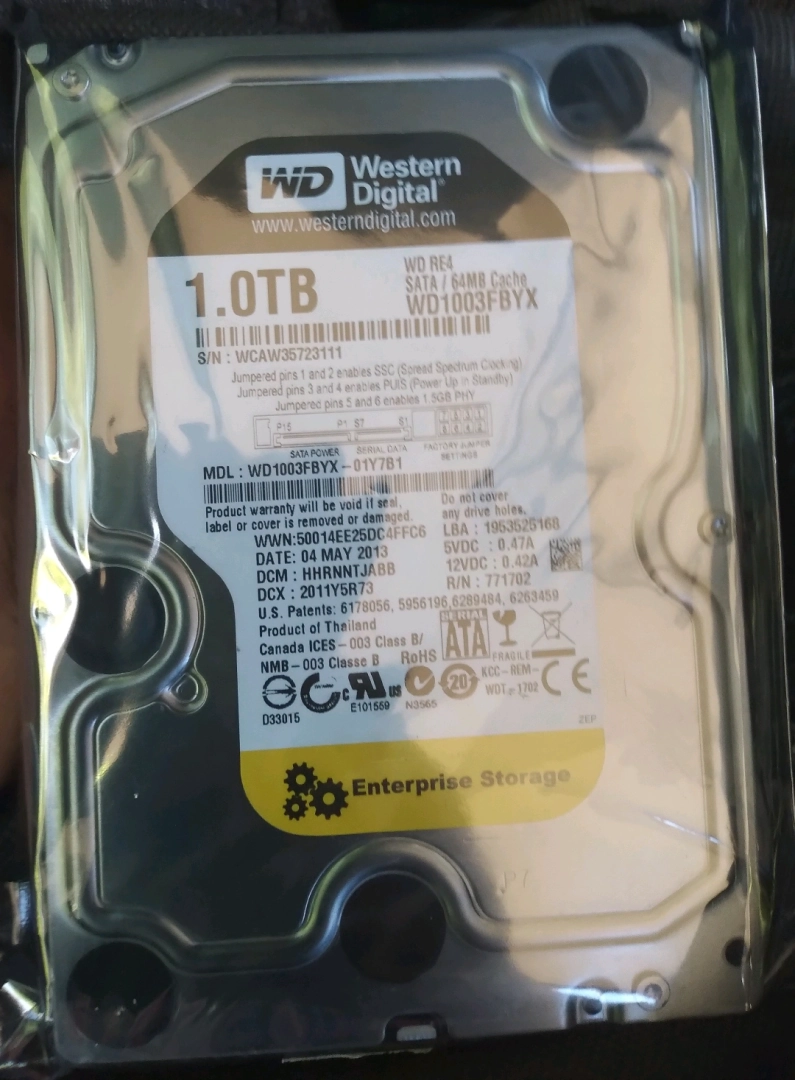 Brand New 1TB WD Desktop Hard Drive (HDD) thumbnail 2