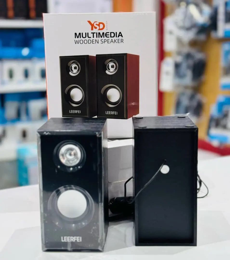 Leerfei Multimedia Wooden Speakers