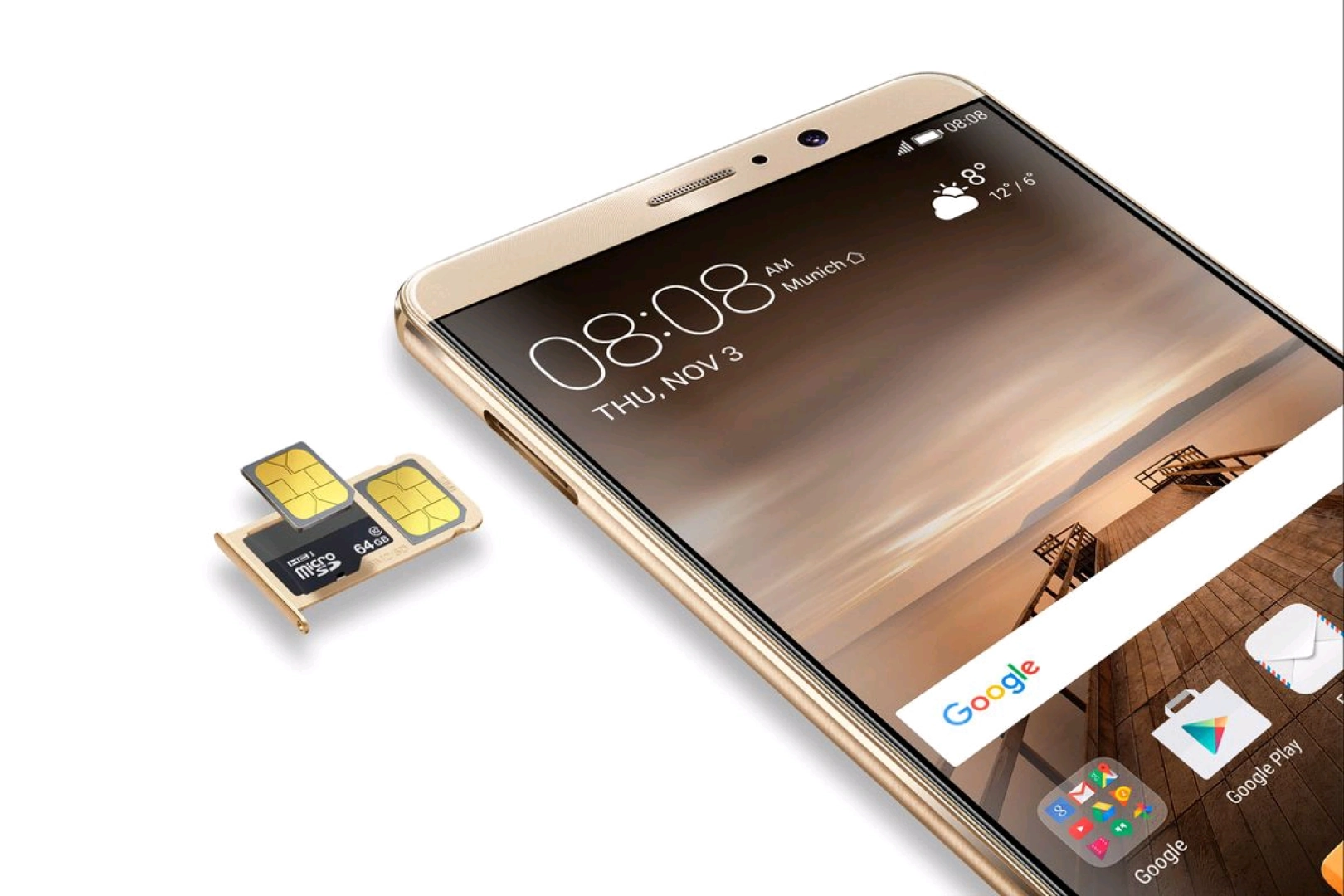 Used Huawei Mate 9 6GB RAM Gold with 6 Months Warranty thumbnail 3