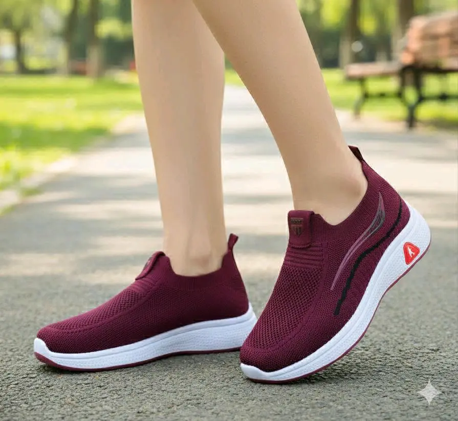 Black Slip-On Athletic Shoes thumbnail 2
