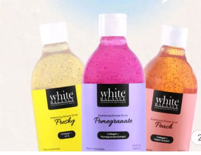 White Balance Shower Scrub Gel (3 Bottles)