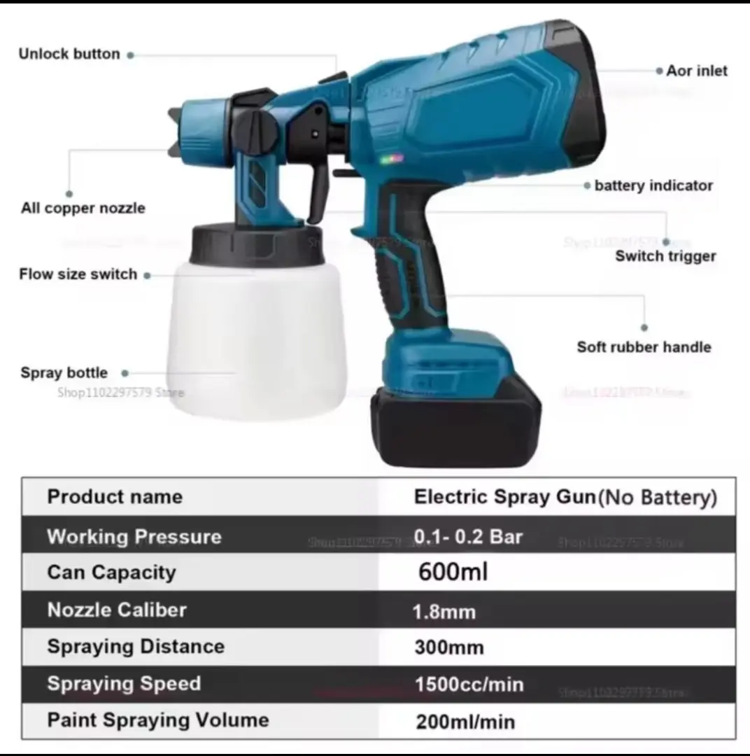 Quality Cordless Spray Gun thumbnail 2