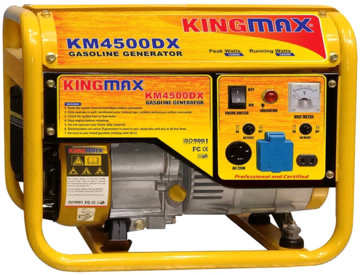 KINGMAX KM4500DX Gasoline Generator 1000W