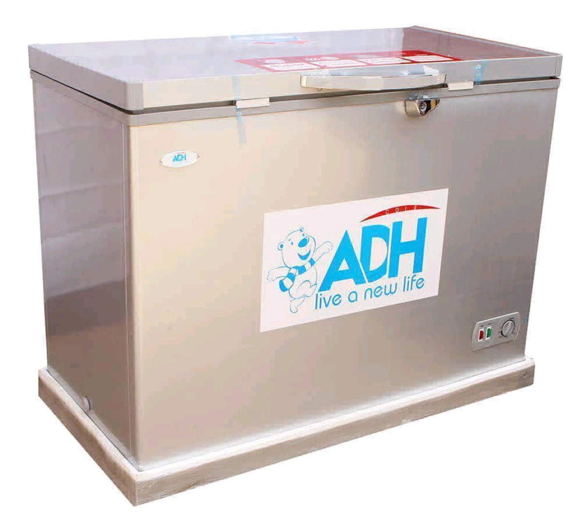 New ADH 300L Silver Chest Freezer with 2 Years Warranty
