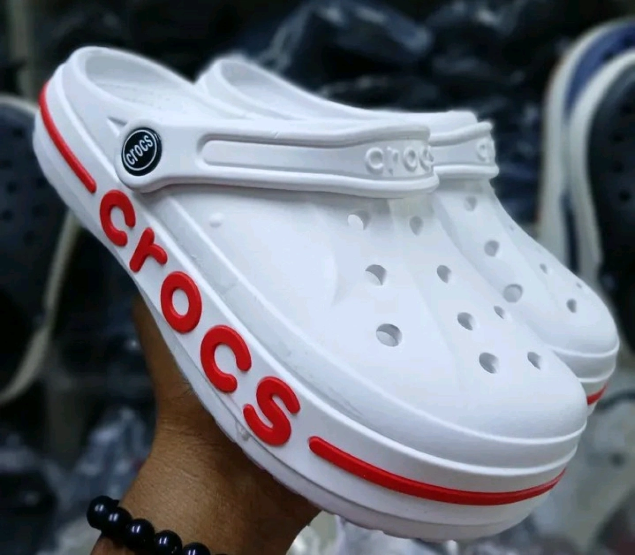 Grey Crocs-style Clogs/Sandals thumbnail 3