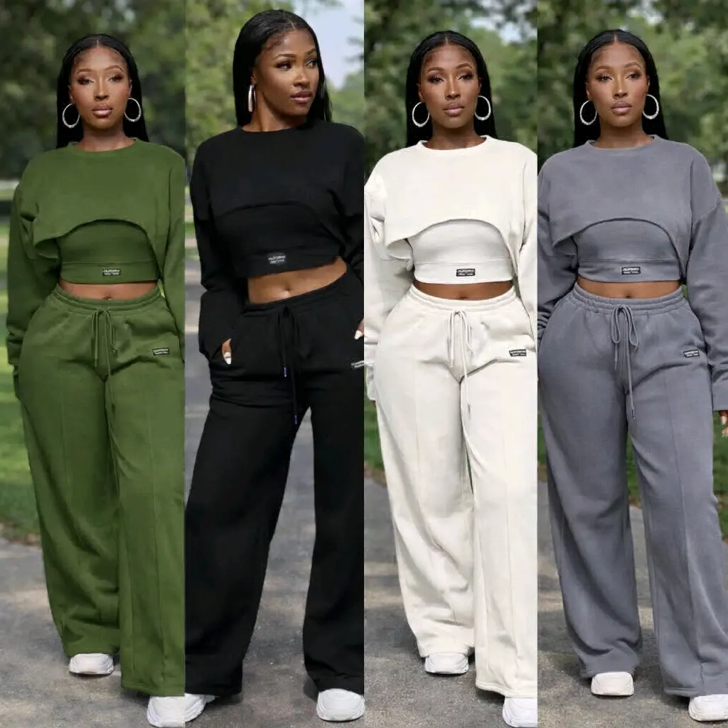 Three-Piece Women's Tracksuits (4 Colors)