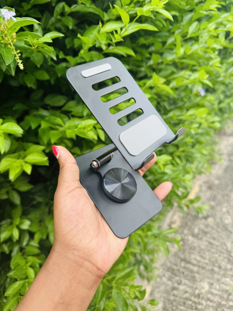 Black 360 Rotating Silicone Phone Stand