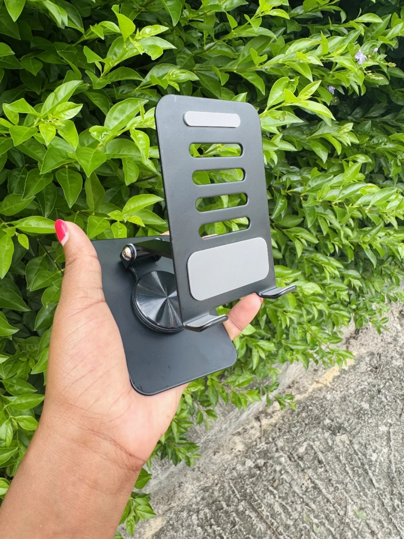 Black 360 Rotating Silicone Phone Stand thumbnail 2