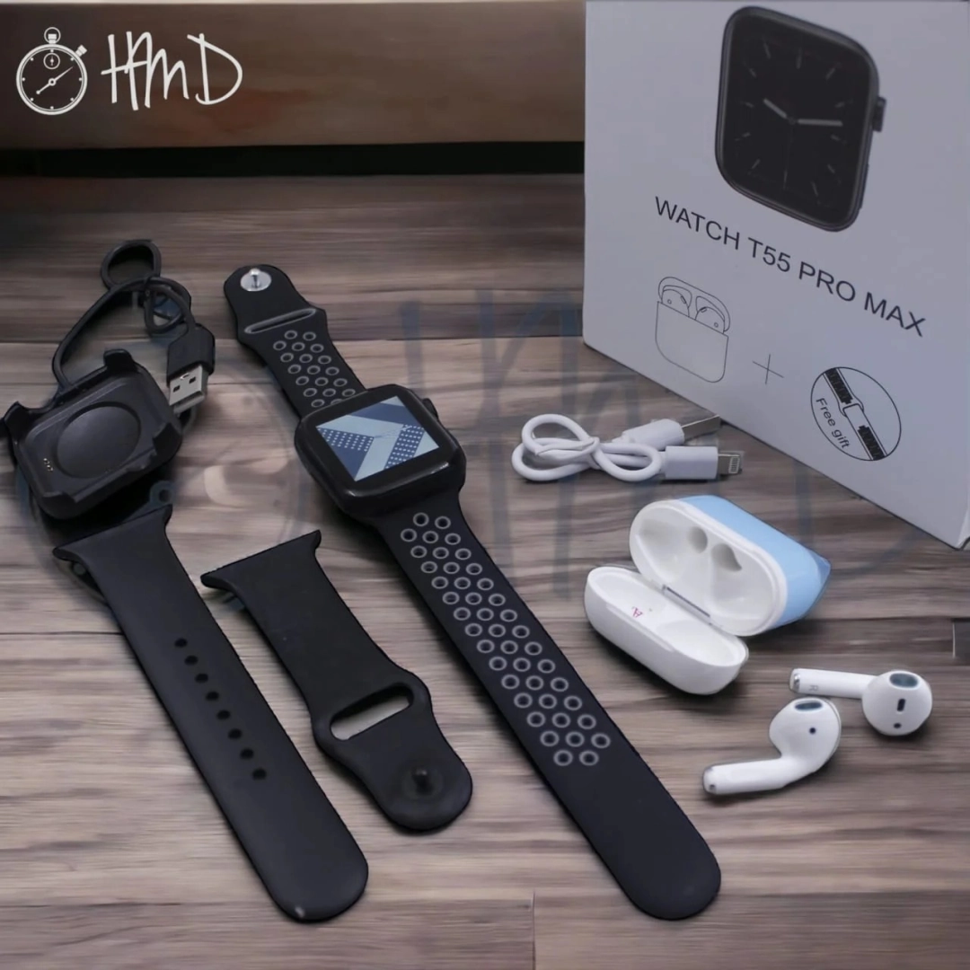 T55 Pro Max Smartwatch and Accessories