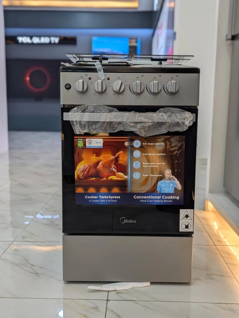 Midea Freestanding Cooker 50x50cm (3 Gas + 1 Electric)