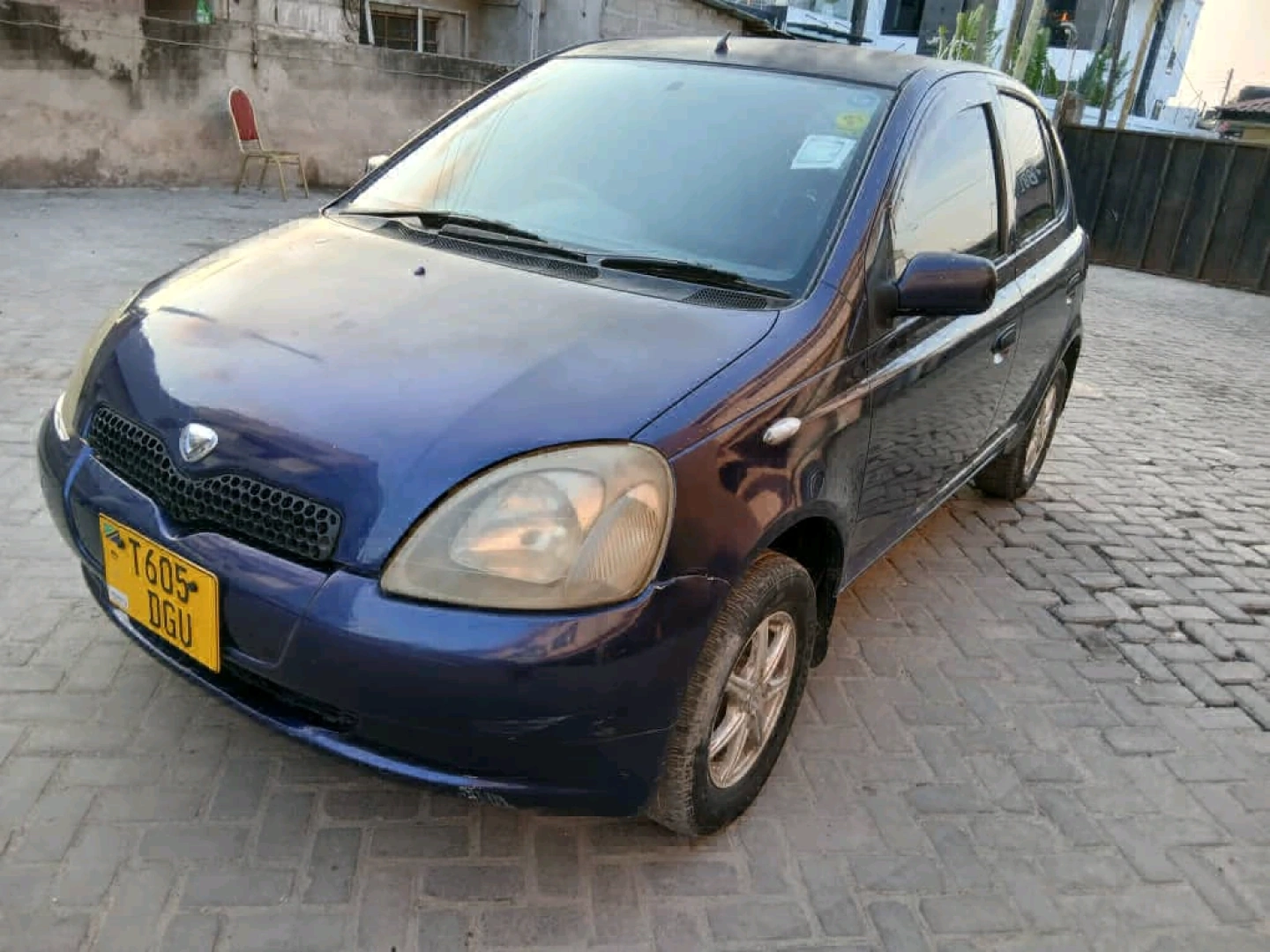 Dark Blue Toyota Vitz Car thumbnail 6