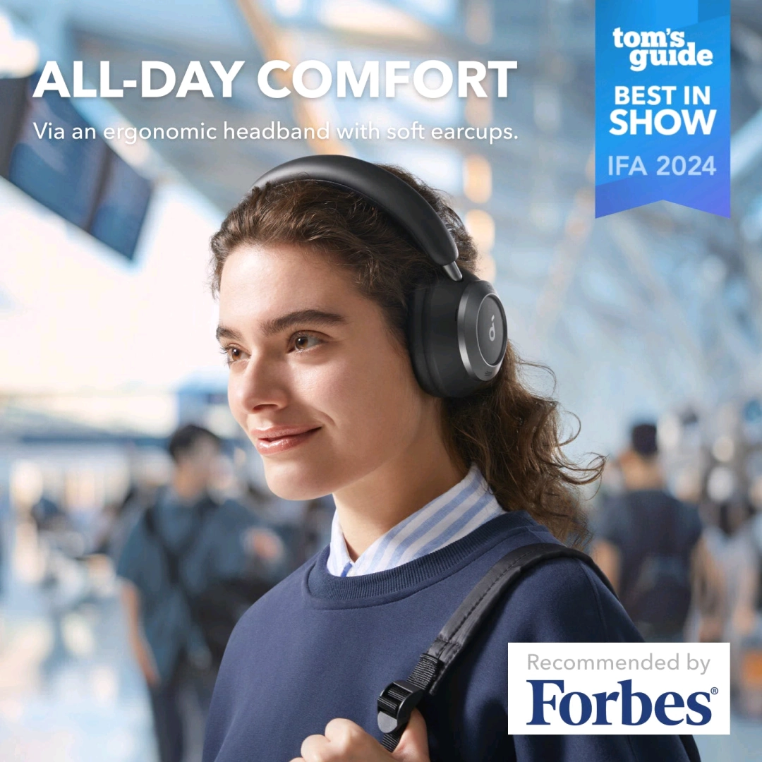 Anker Soundcore Space One Pro Wireless Noise-Canceling Headphones thumbnail 6