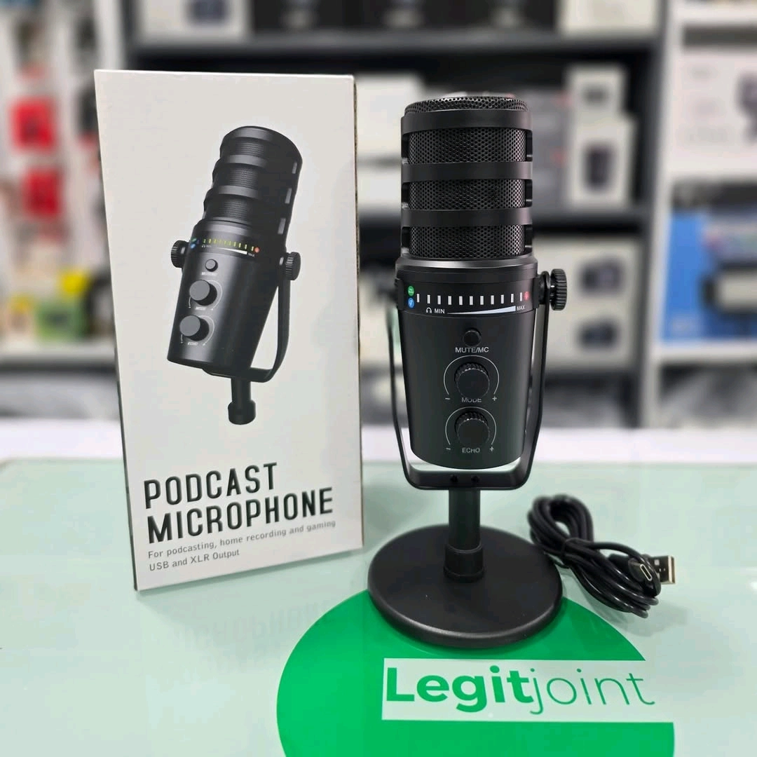 Podcast Microphone USB XLR Output for Recording and Gaming