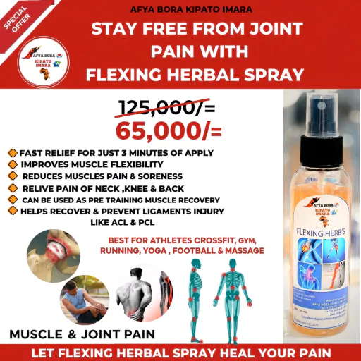 Flexing Herbal Spray for Muscle & Joint Pain Relief