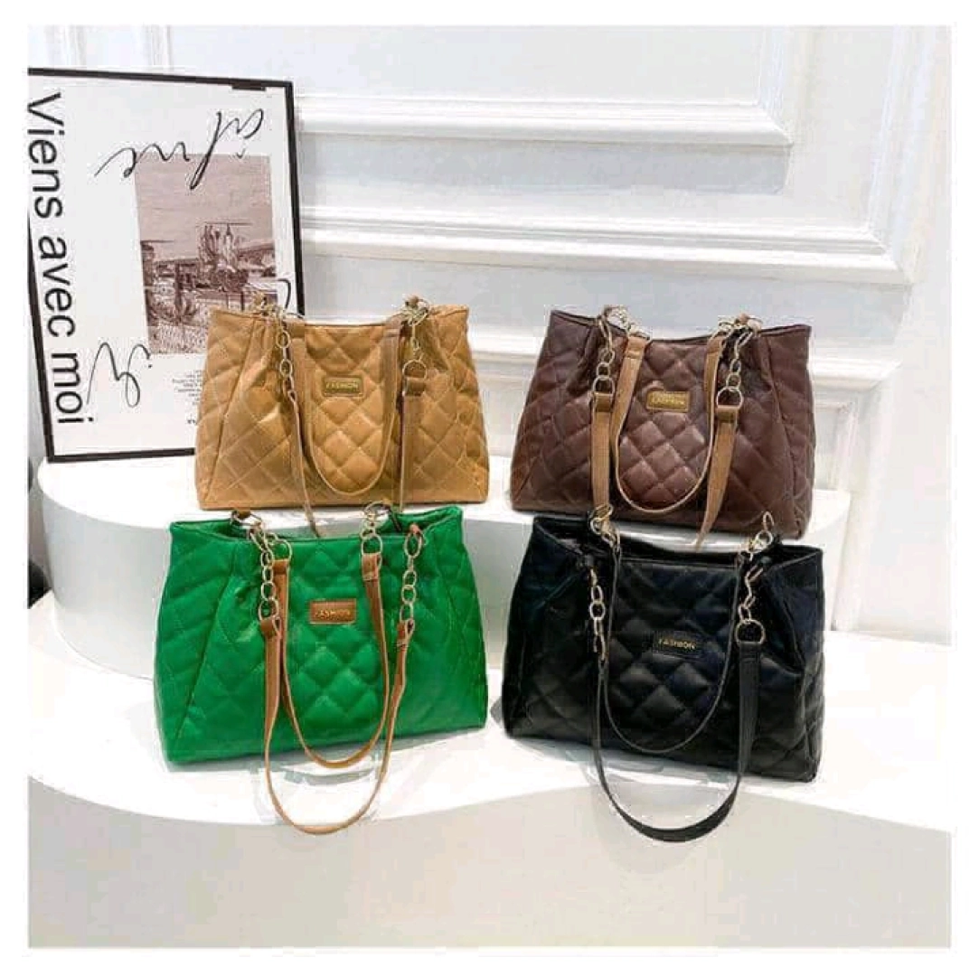 Four Quilted Leather-Look Handbags
