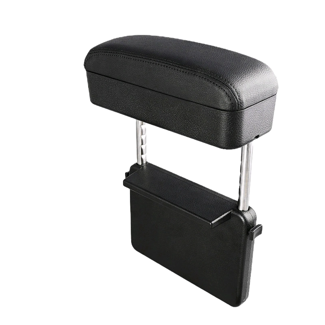 Universal Black Car Armrest Extender with Storage Box
