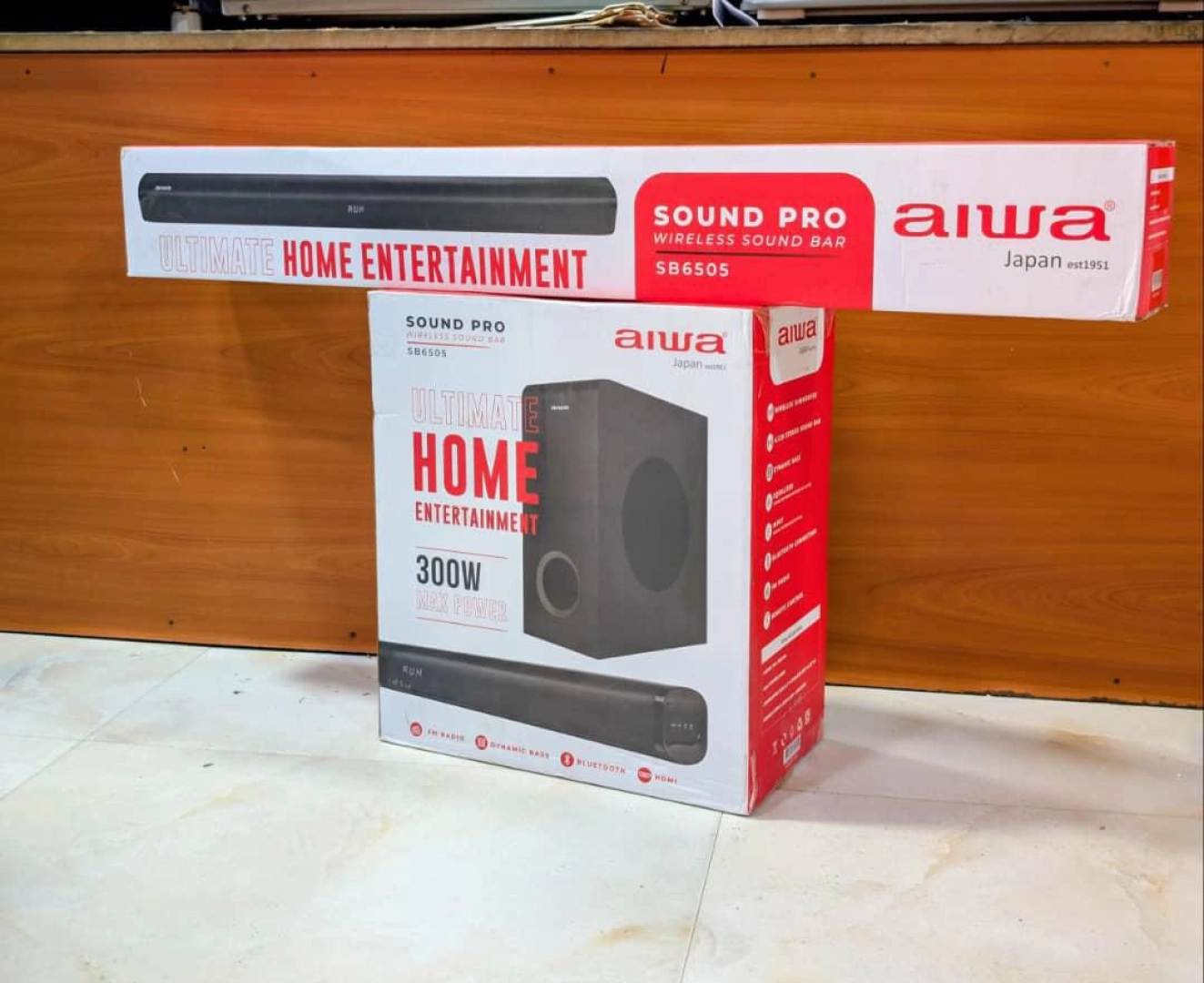 New Aiwa Sound Pro Wireless Soundbar 300W (SB650S)