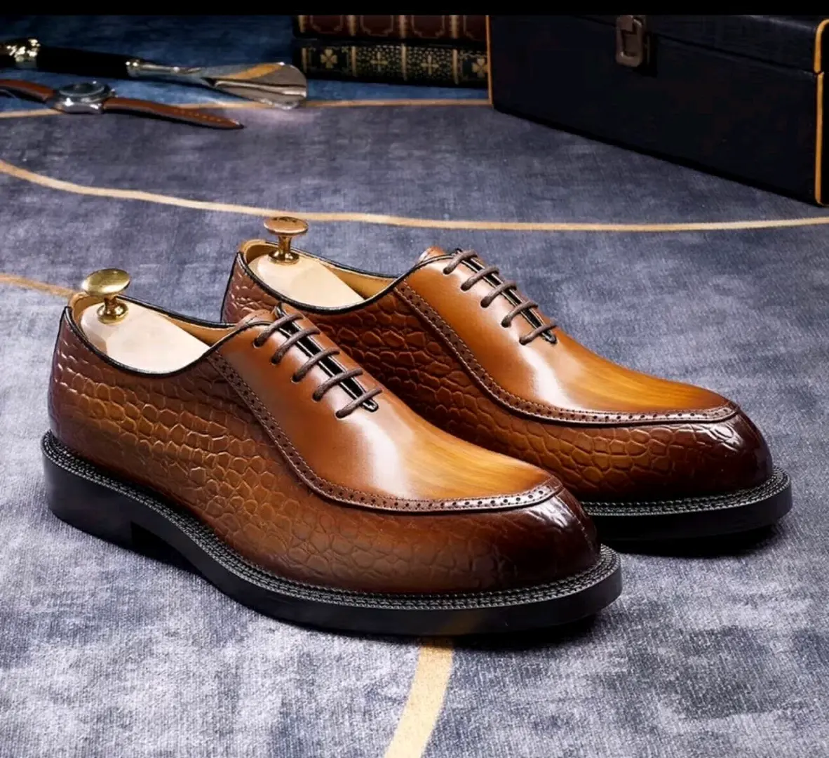 De Rossi Men's Leather Dress Shoes (Made in Italy)