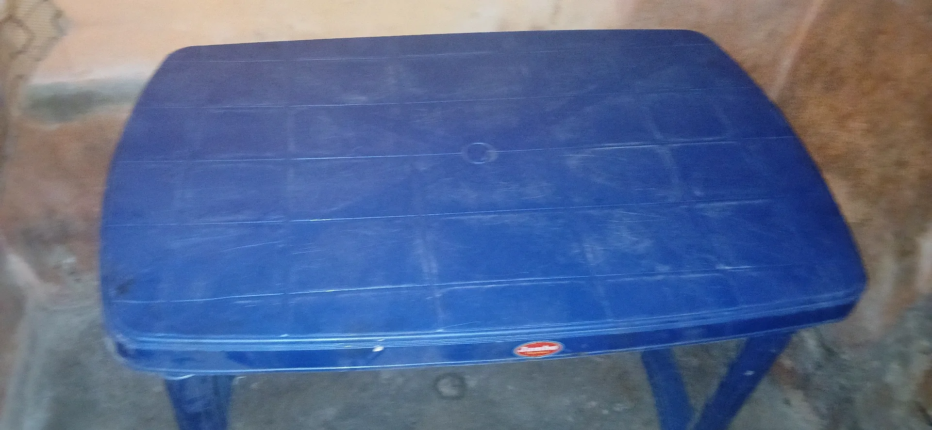 Blue Plastic Folding Table