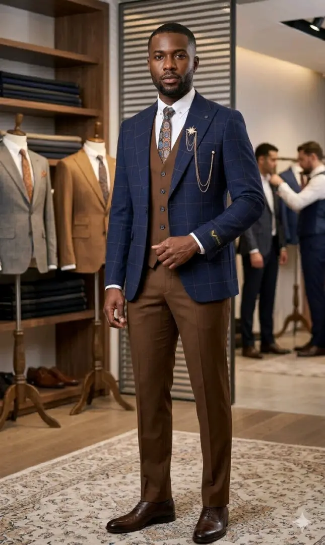 Ricardo Men's Three-Piece Suits thumbnail 5