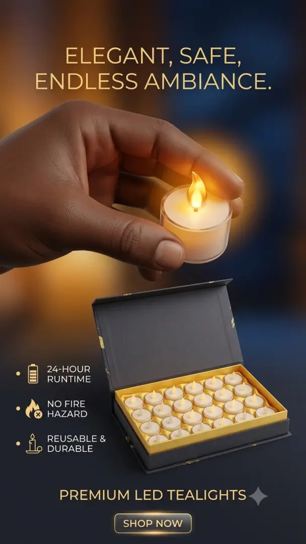 Mishumaa ya Electronics (LED Tealights)