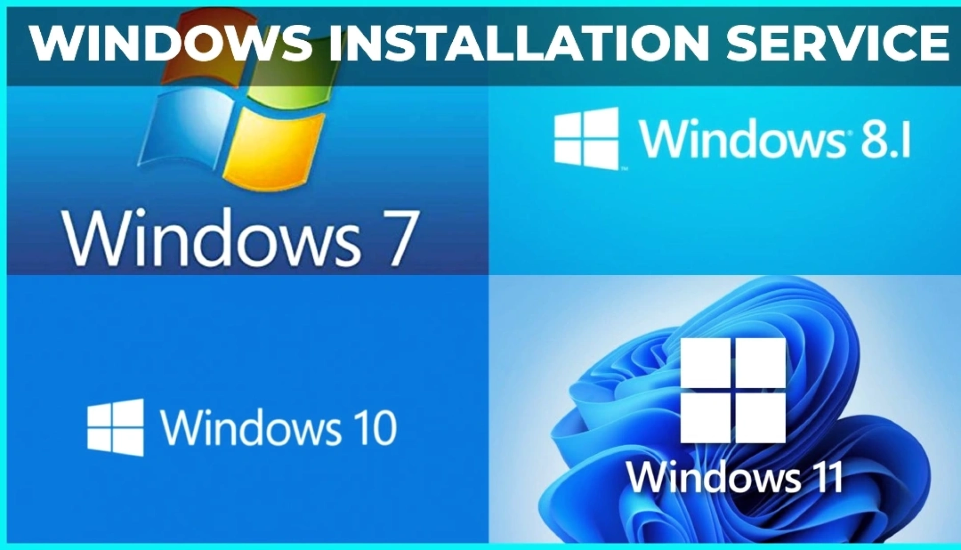 Windows OS Installation Service (7, 8, 10, 11 Pro)