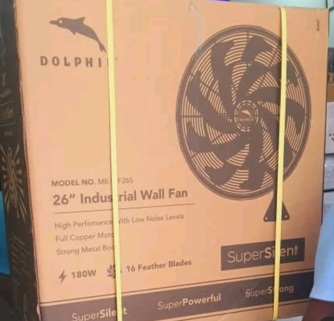 Dolphin Industrial Wall Fan (180W, Full Copper Motor)