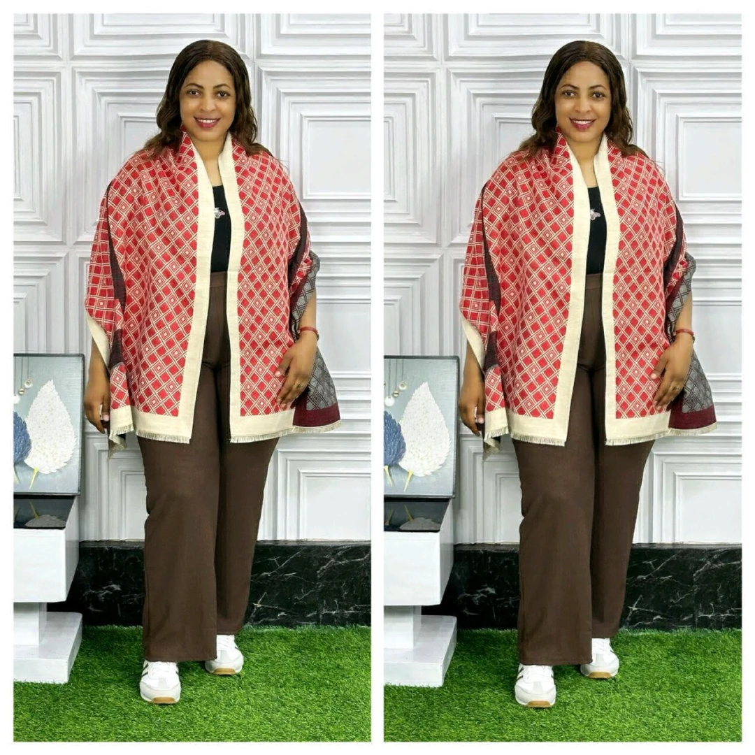 Patterned Shawl or Cardigan for Women thumbnail 6