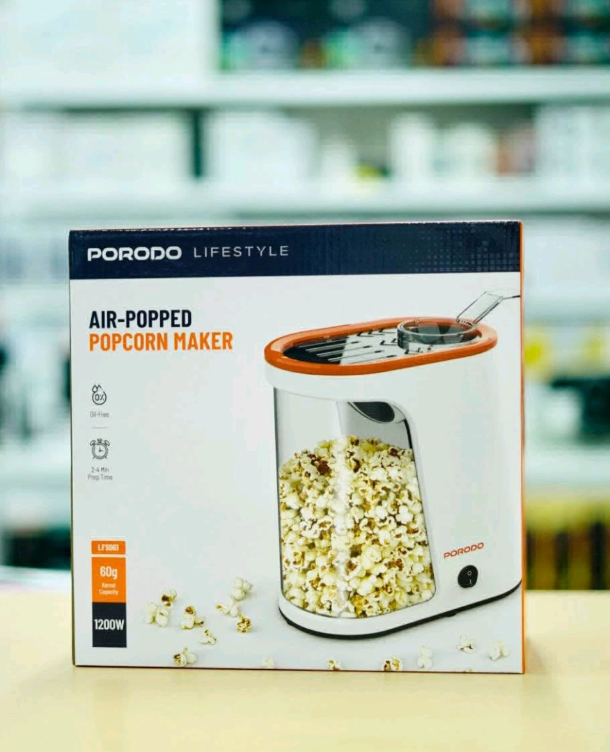 Porodo Lifestyle Air-Popped Popcorn Maker 1200W