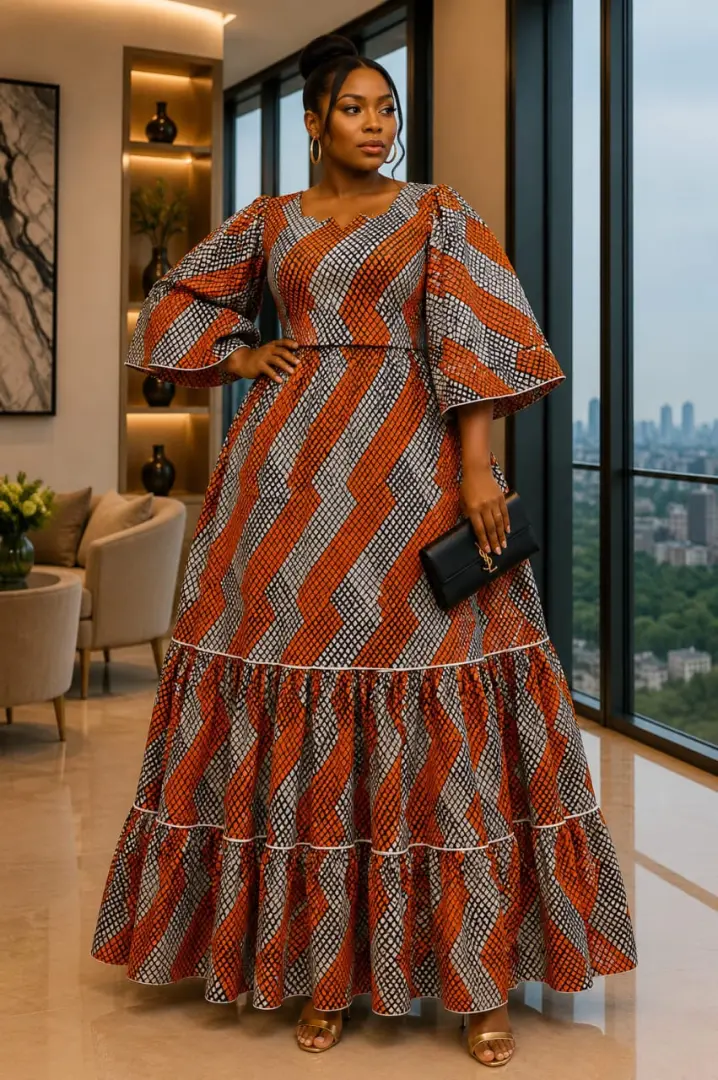 Kitenge Dress za Kisasa kwa Wanawake