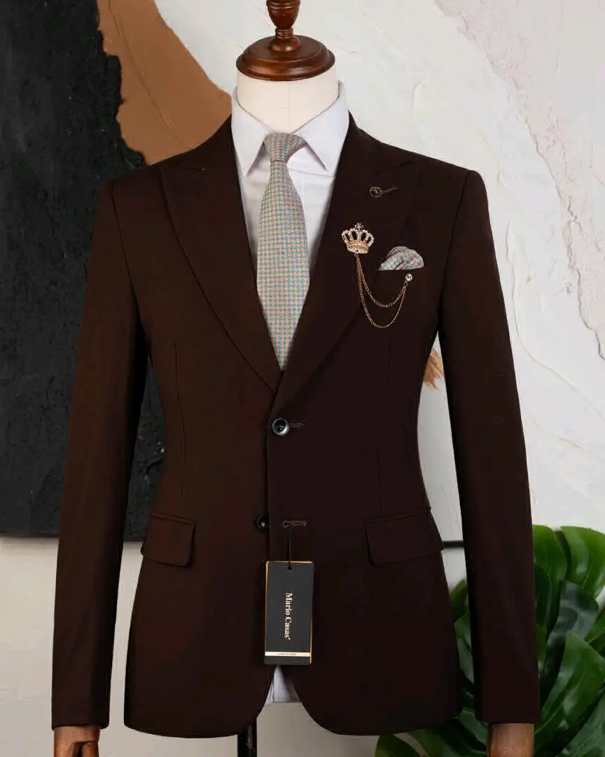 Mario Casas Light Blue Men's Two-Piece Suit thumbnail 4