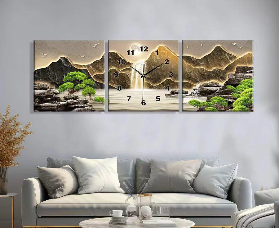3-Piece Decorative Wall Art Clock Set thumbnail 5