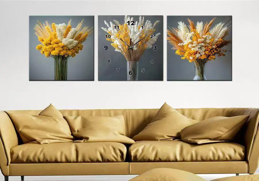 3-Piece Decorative Wall Art Clock Set thumbnail 6