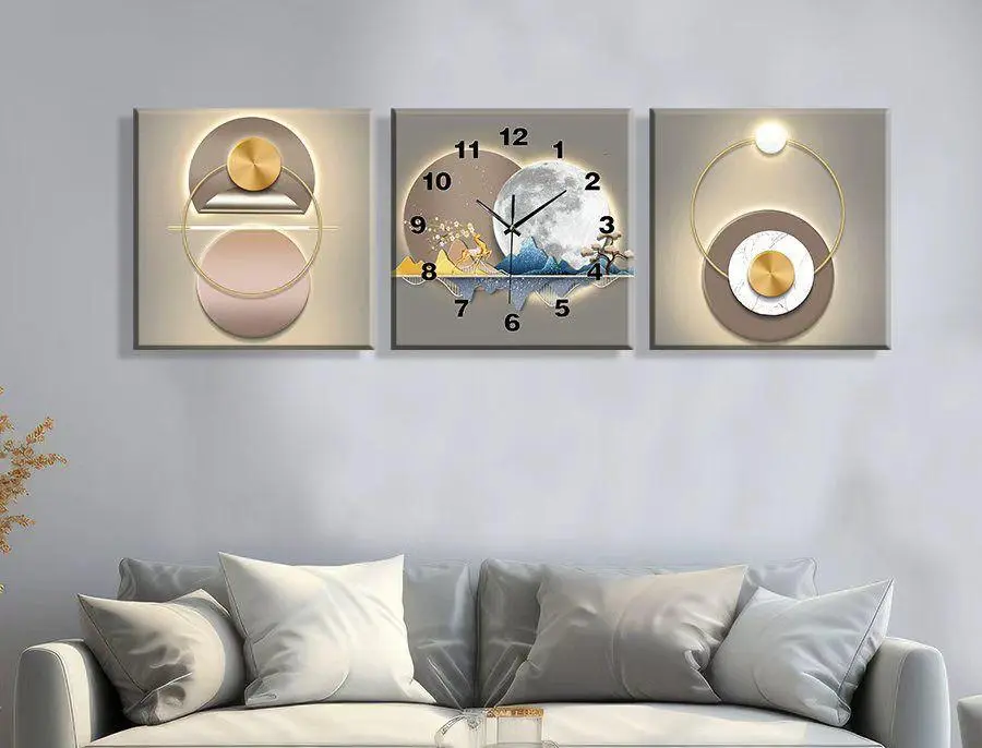 3-Piece Decorative Wall Art Clock Set thumbnail 8