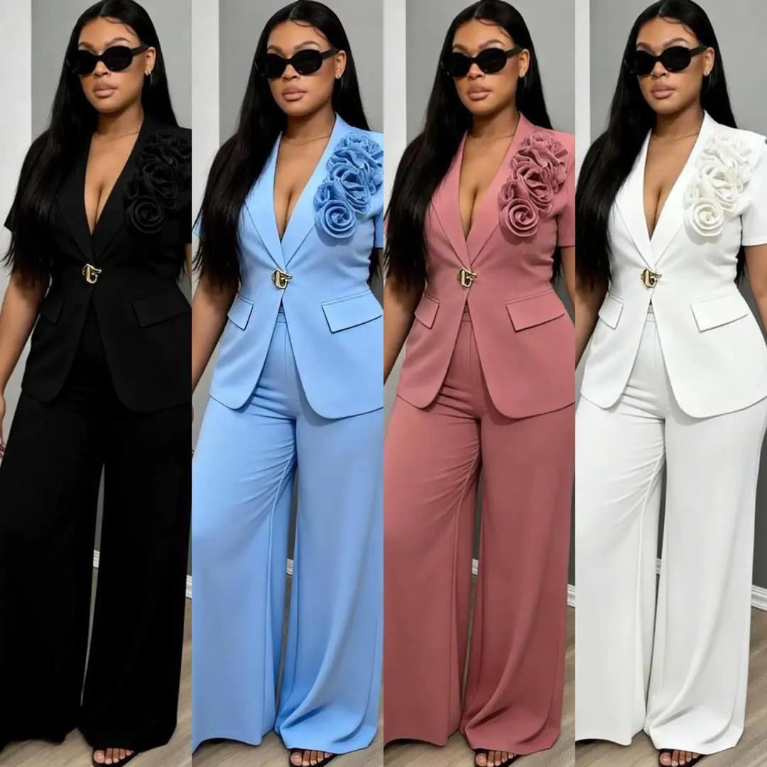 Women's 2-Piece Suit Set (Blazer & Trousers)