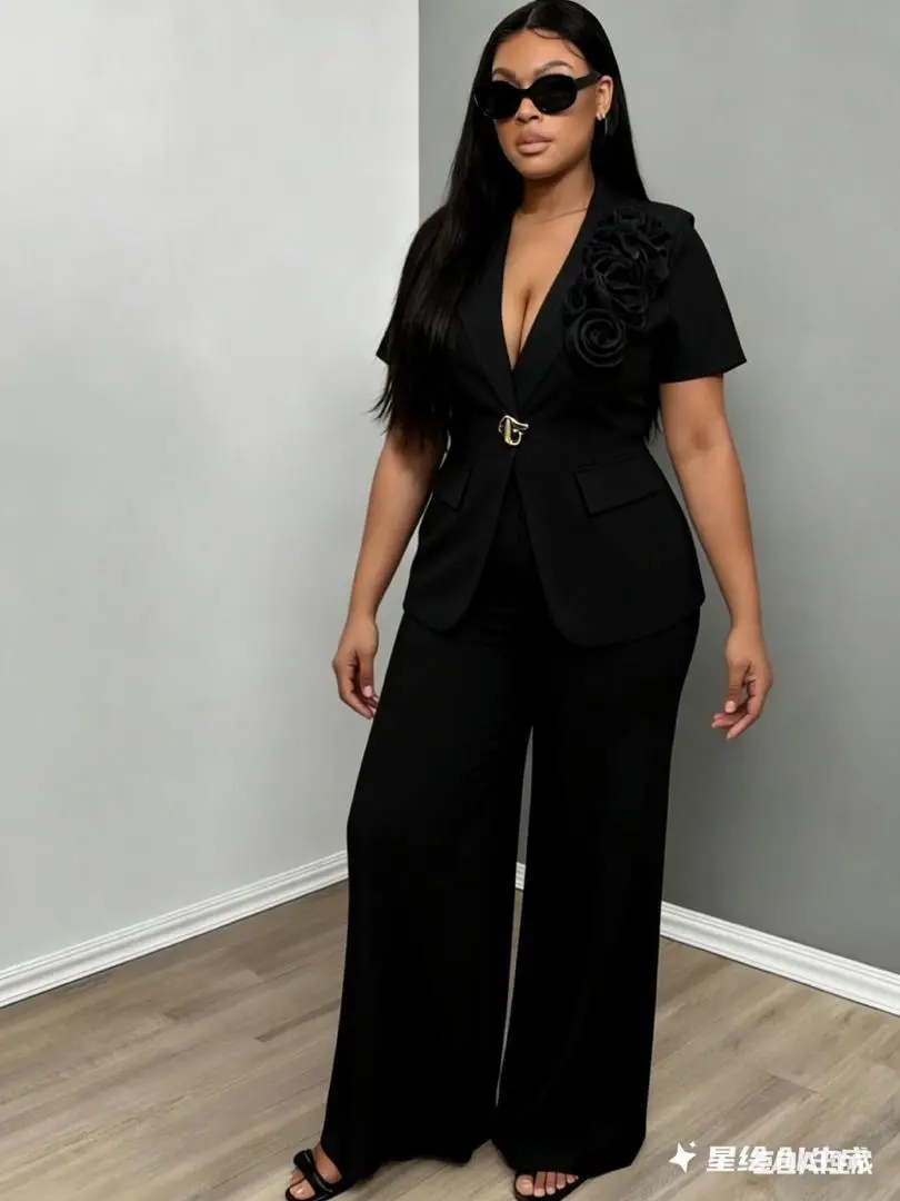 Women's 2-Piece Suit Set (Blazer & Trousers) thumbnail 5