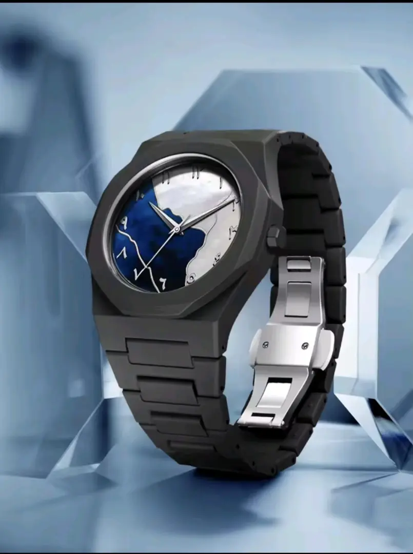 Modern Black Wristwatch with Arabic Numerals