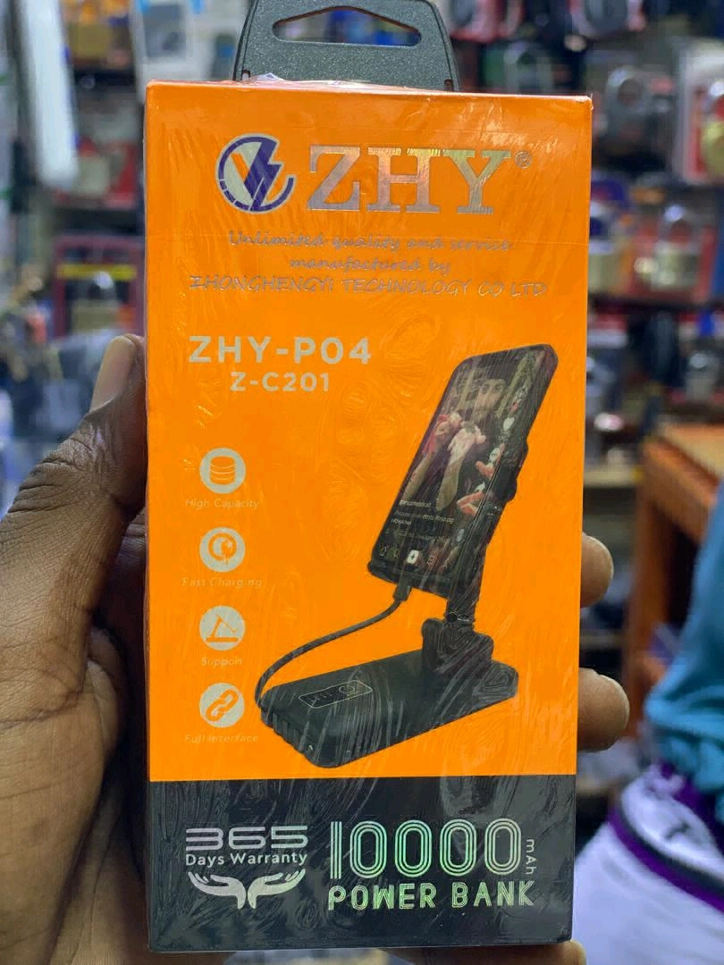 ZHY 10,000mAh Power Bank with Phone Stand