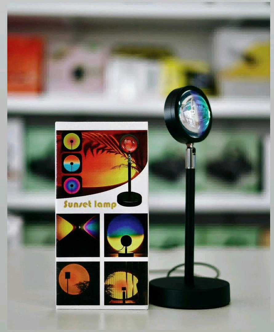 Adjustable LED Sunset Lamp for Home Decor
