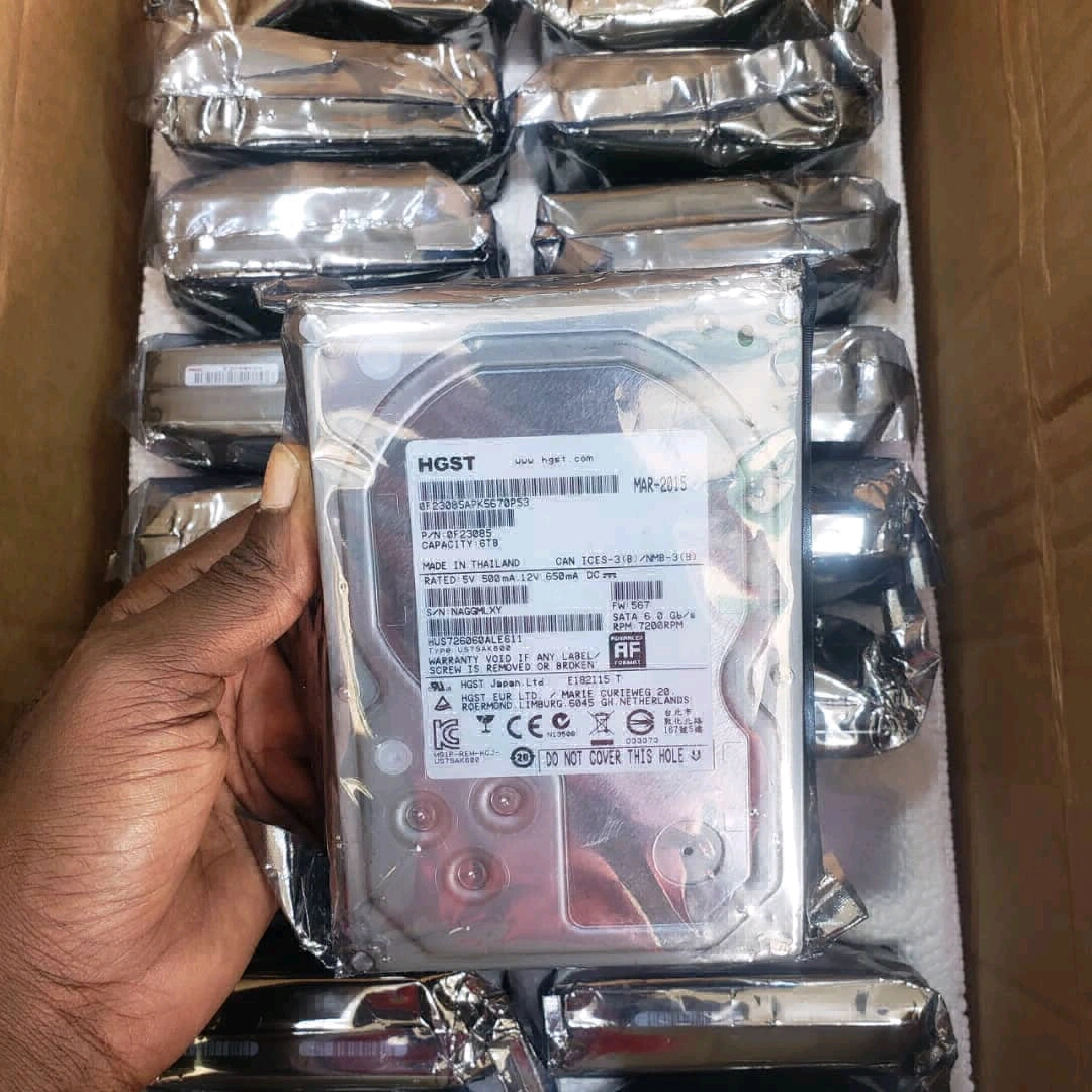 HGST Desktop Hard Drive (HDD) 6TB / 500GB