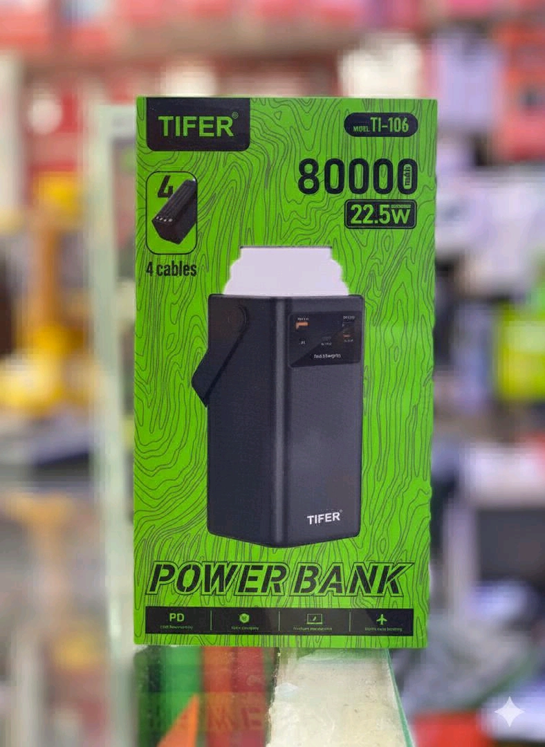 TIFER TI-106 Power Bank 80000mAh 22.5W