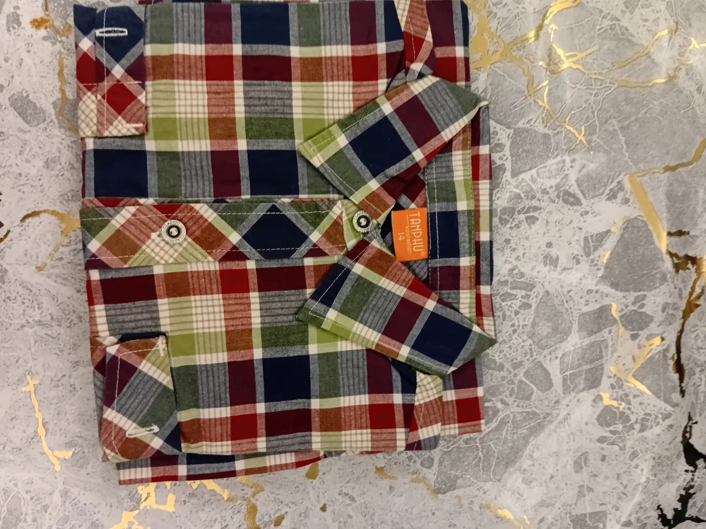 Brand New Kids' Plaid Button-Down Shirt