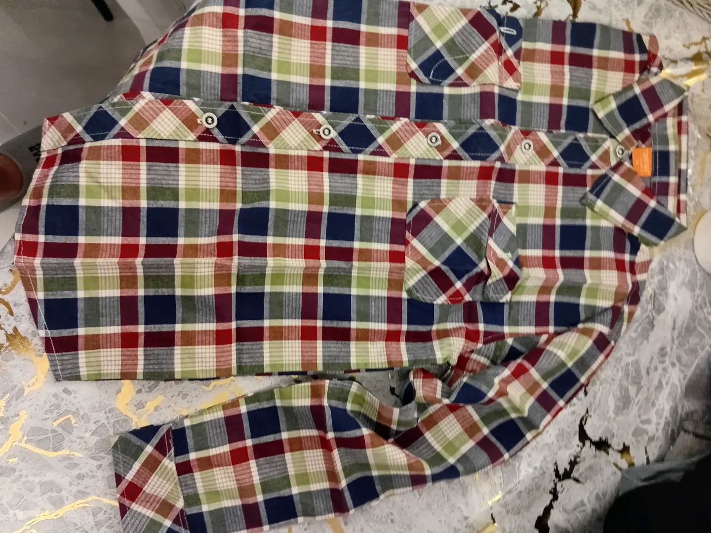 Brand New Kids' Plaid Button-Down Shirt thumbnail 2